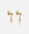 Boucles d'oreilles Corfou (Acier doré)