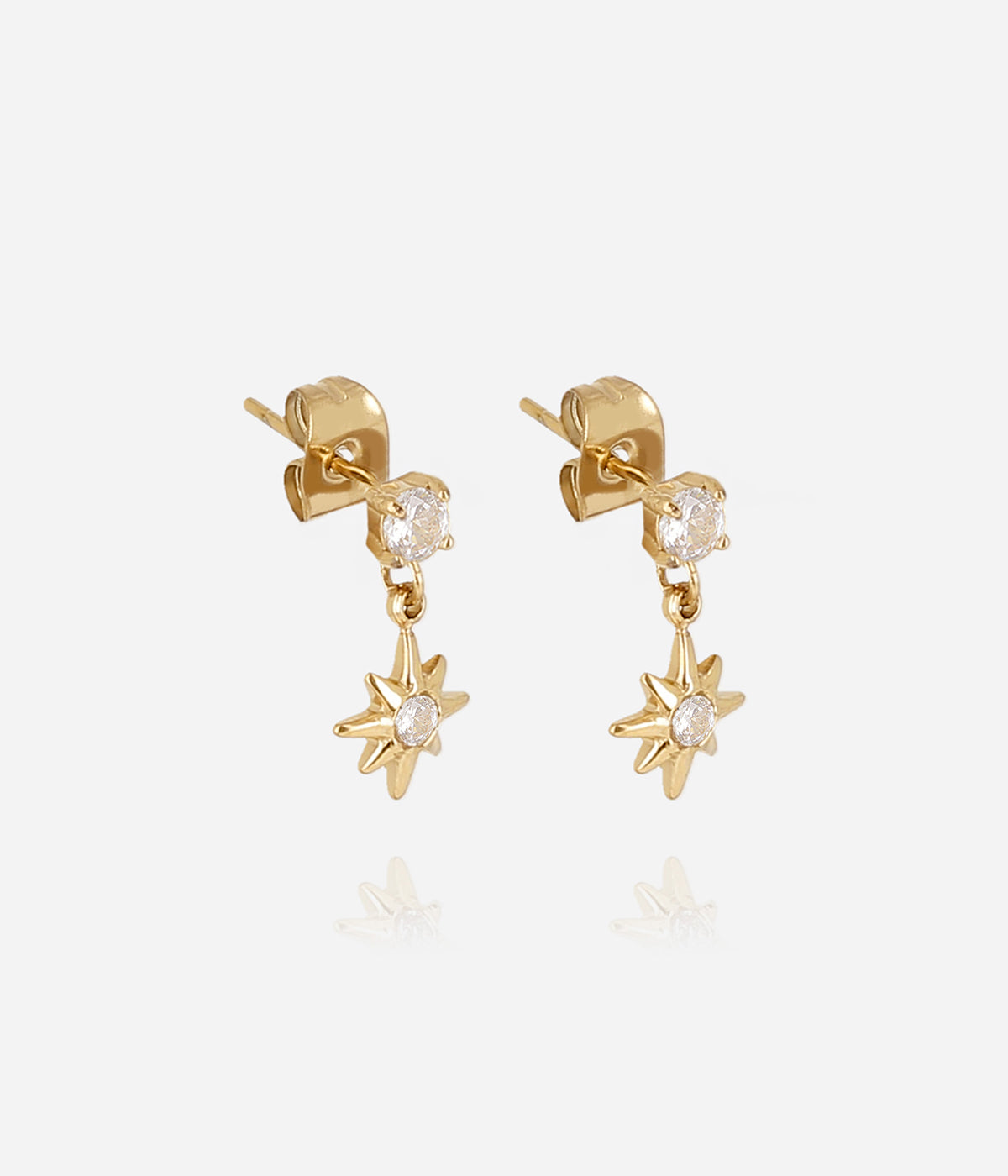 Boucles d'oreilles Elba (Acier doré)