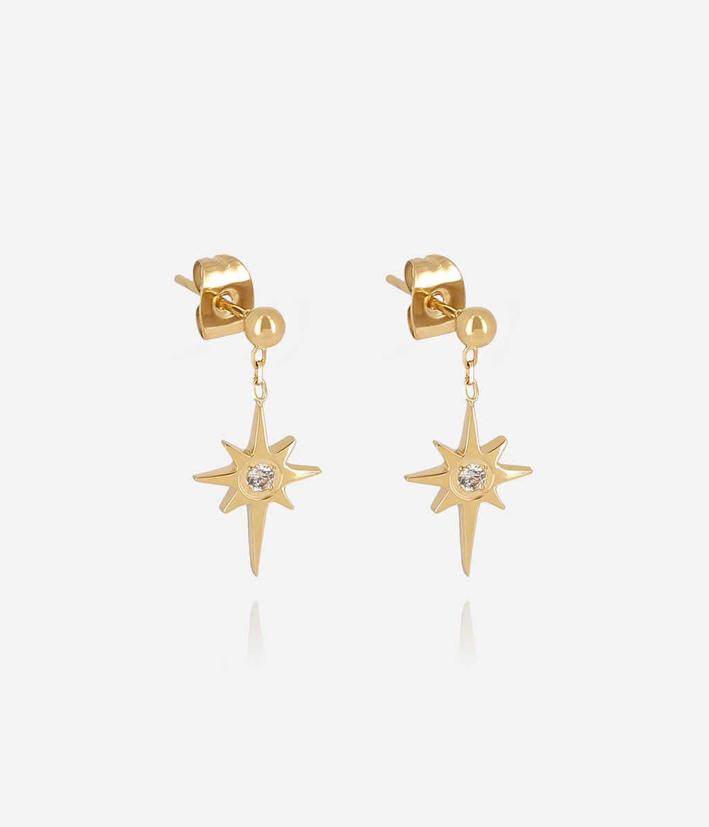 Boucles d'oreilles Aylan (Acier doré)