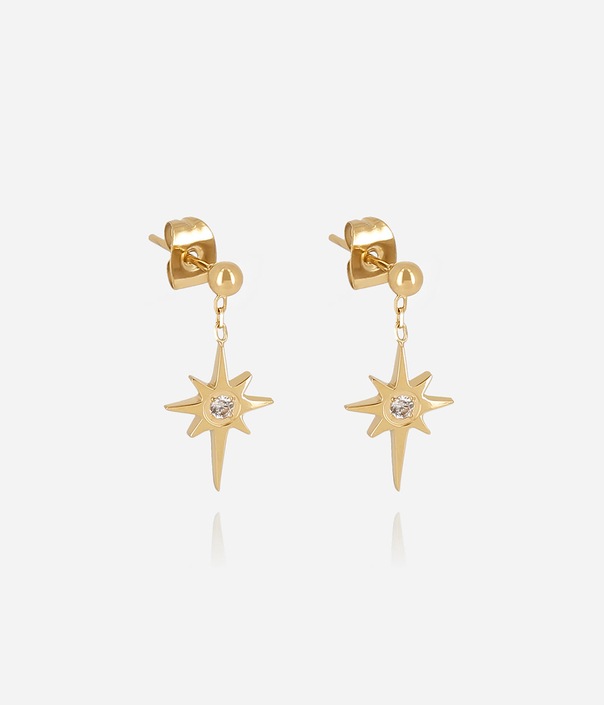Boucles d'oreilles Aylan (Acier doré)