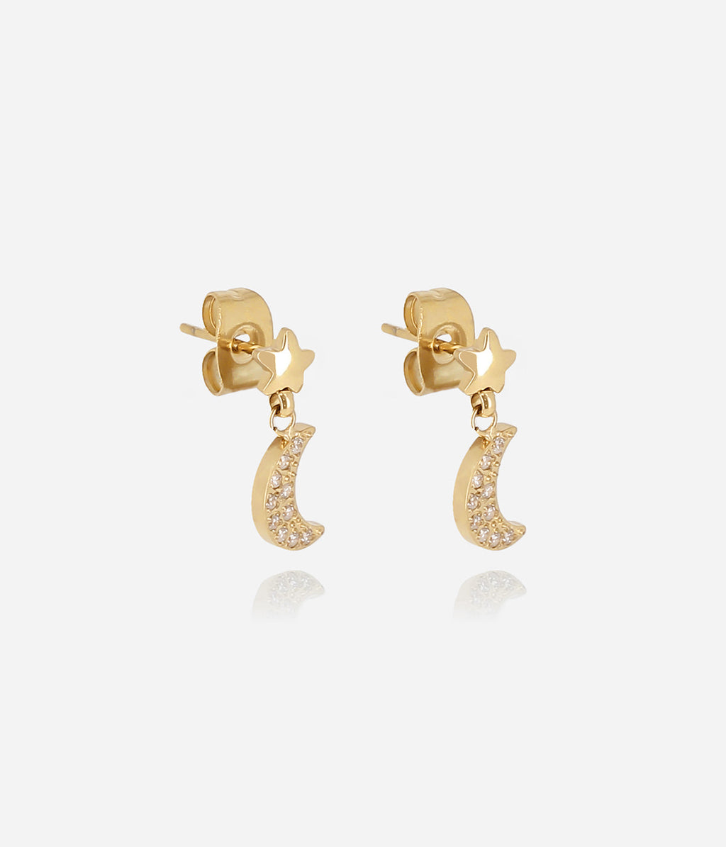 Boucles d'oreilles Ivo (Acier doré)
