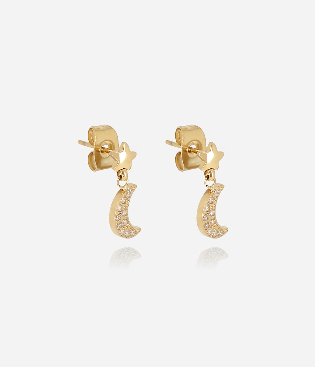 Boucles d'oreilles Ivo (Acier doré)
