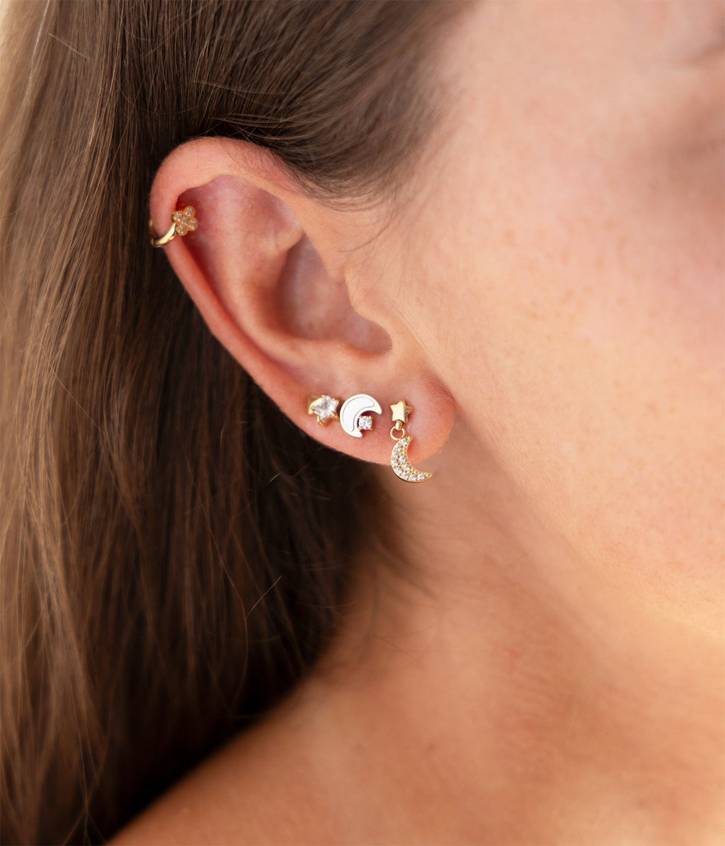 Boucles d'oreilles Ivo (Acier doré)