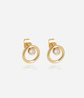 Boucles d'oreilles Elio (Acier doré)