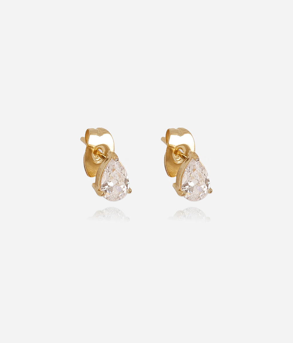 Boucles d'oreilles Elinaé (Acier doré)