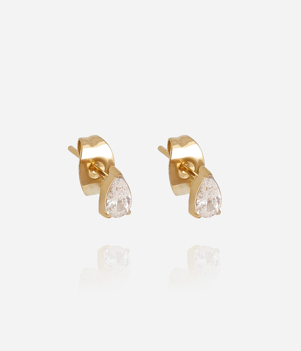 Boucles d'oreilles Anaé (Acier doré)