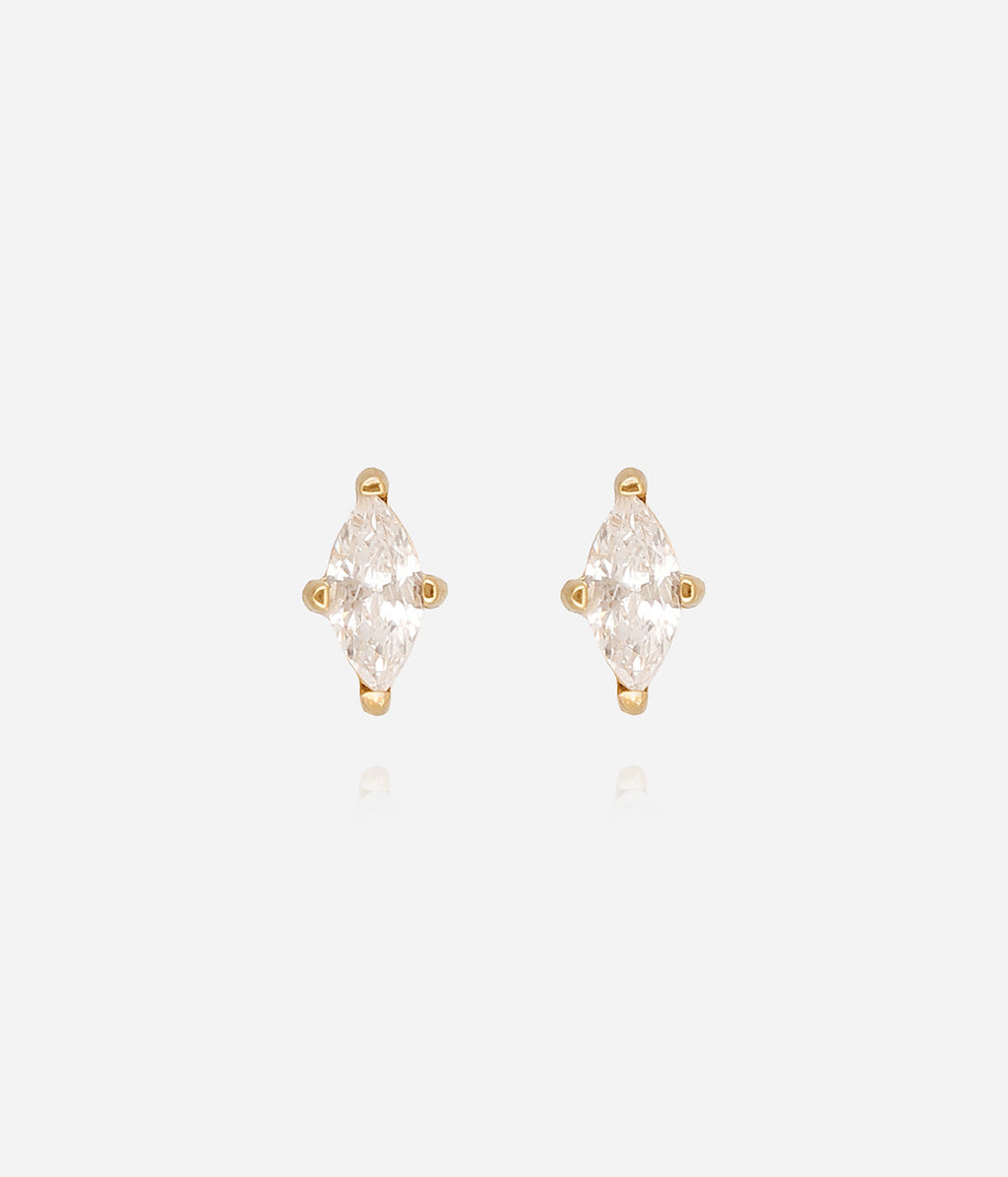Boucles d'oreilles Avaé (Acier doré)