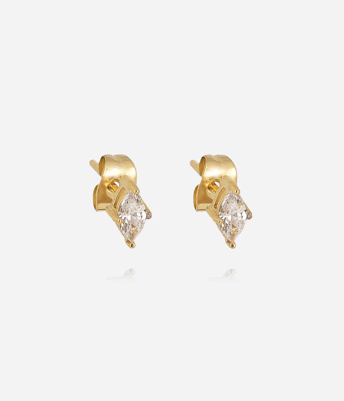 Boucles d'oreilles Avaé (Acier doré)