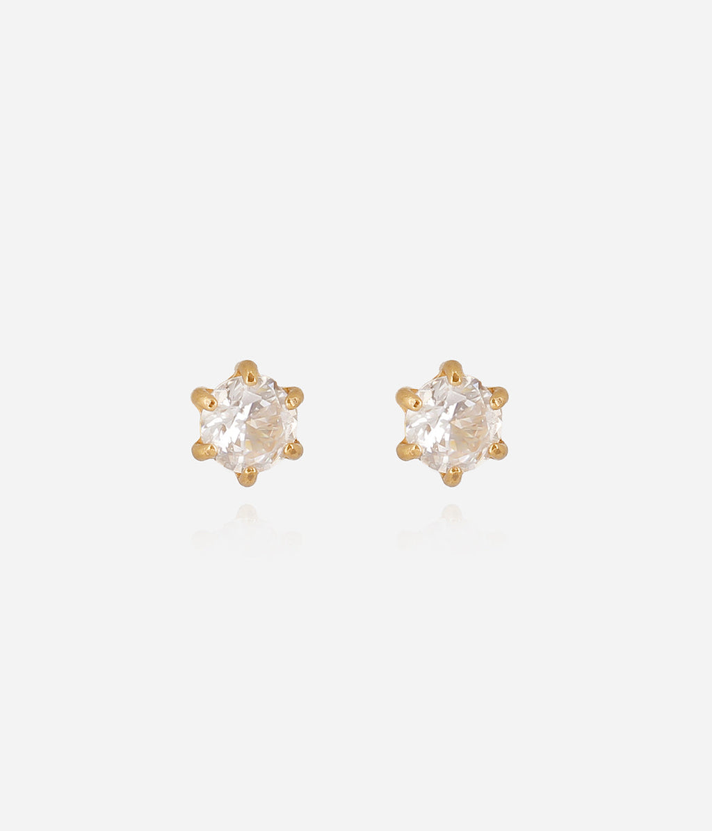 Boucles d'oreilles Kaori (Acier doré)