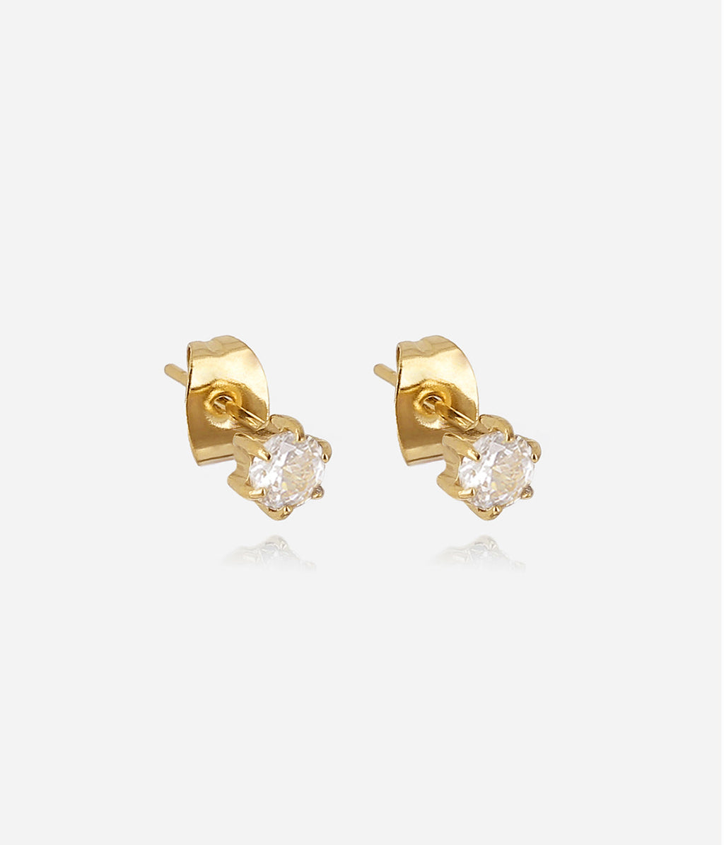Boucles d'oreilles Kaori (Acier doré)