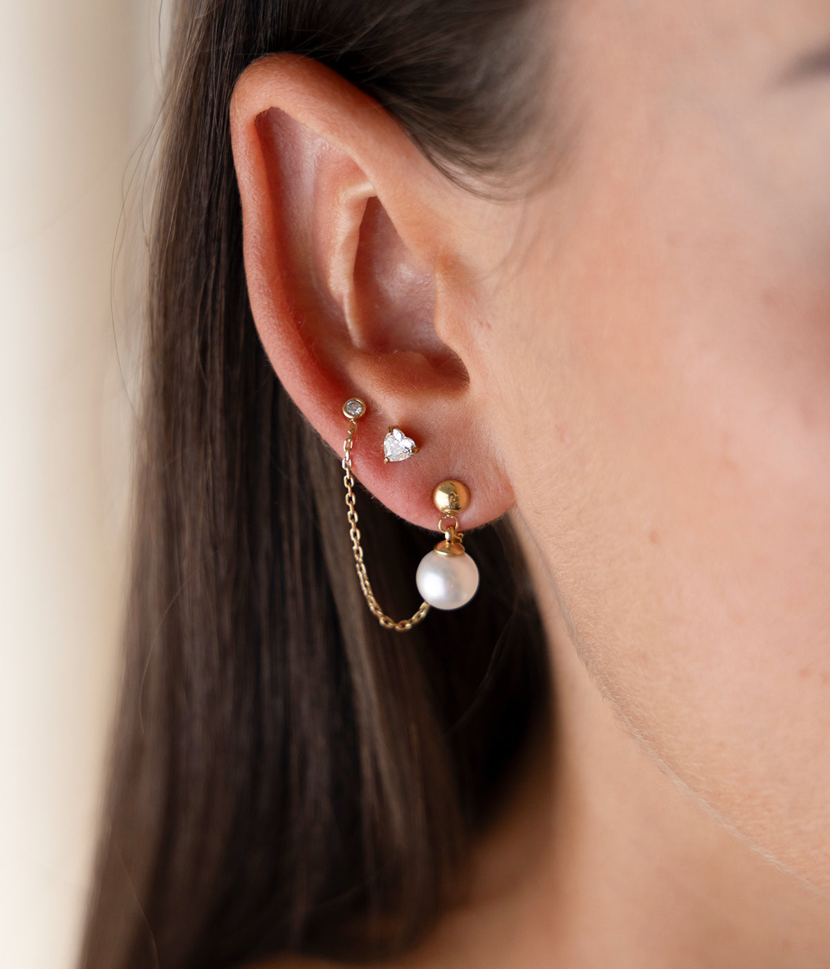 Boucles d'oreilles Sorenza (Acier doré)