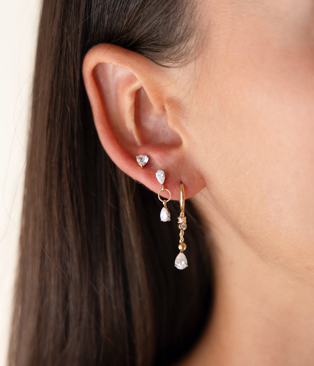 Boucles d'oreilles Sorenza (Acier doré)