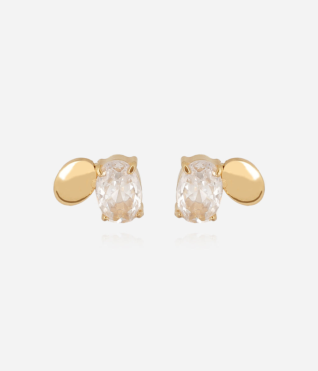 Boucles d'oreilles Ilya (Acier doré)