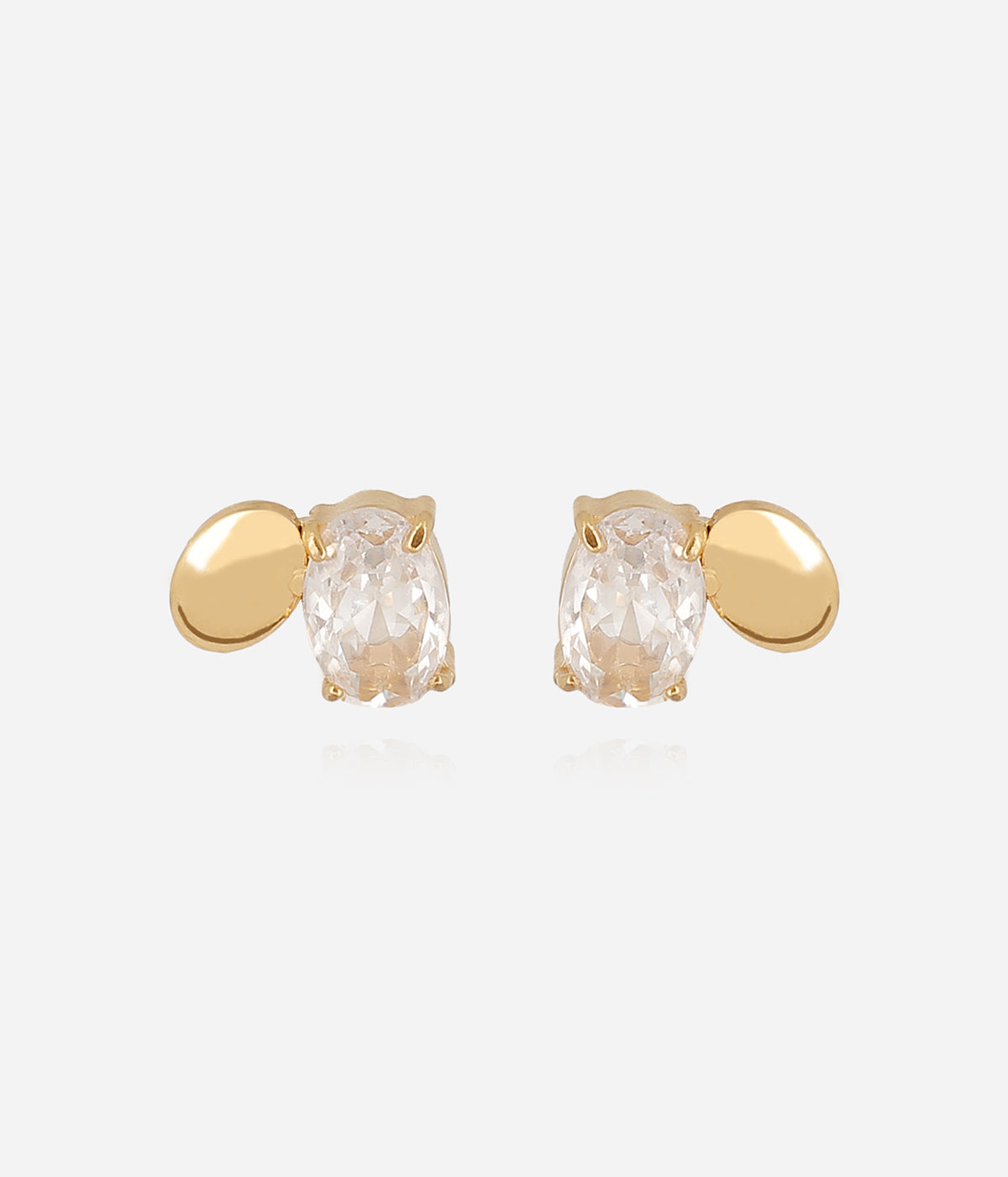 Boucles d'oreilles Ilya (Acier doré)