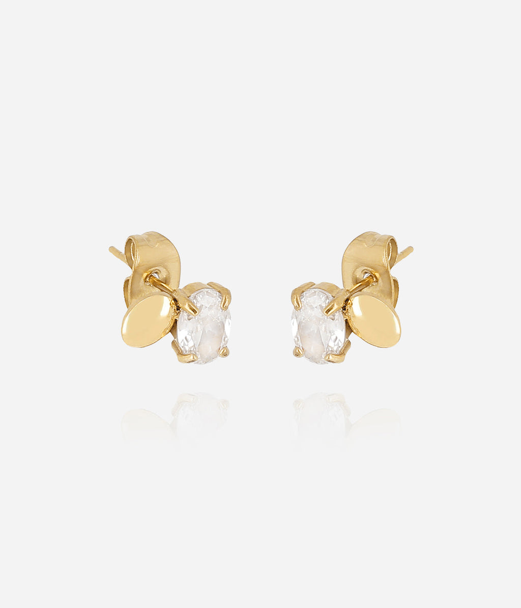 Boucles d'oreilles Ilya (Acier doré)