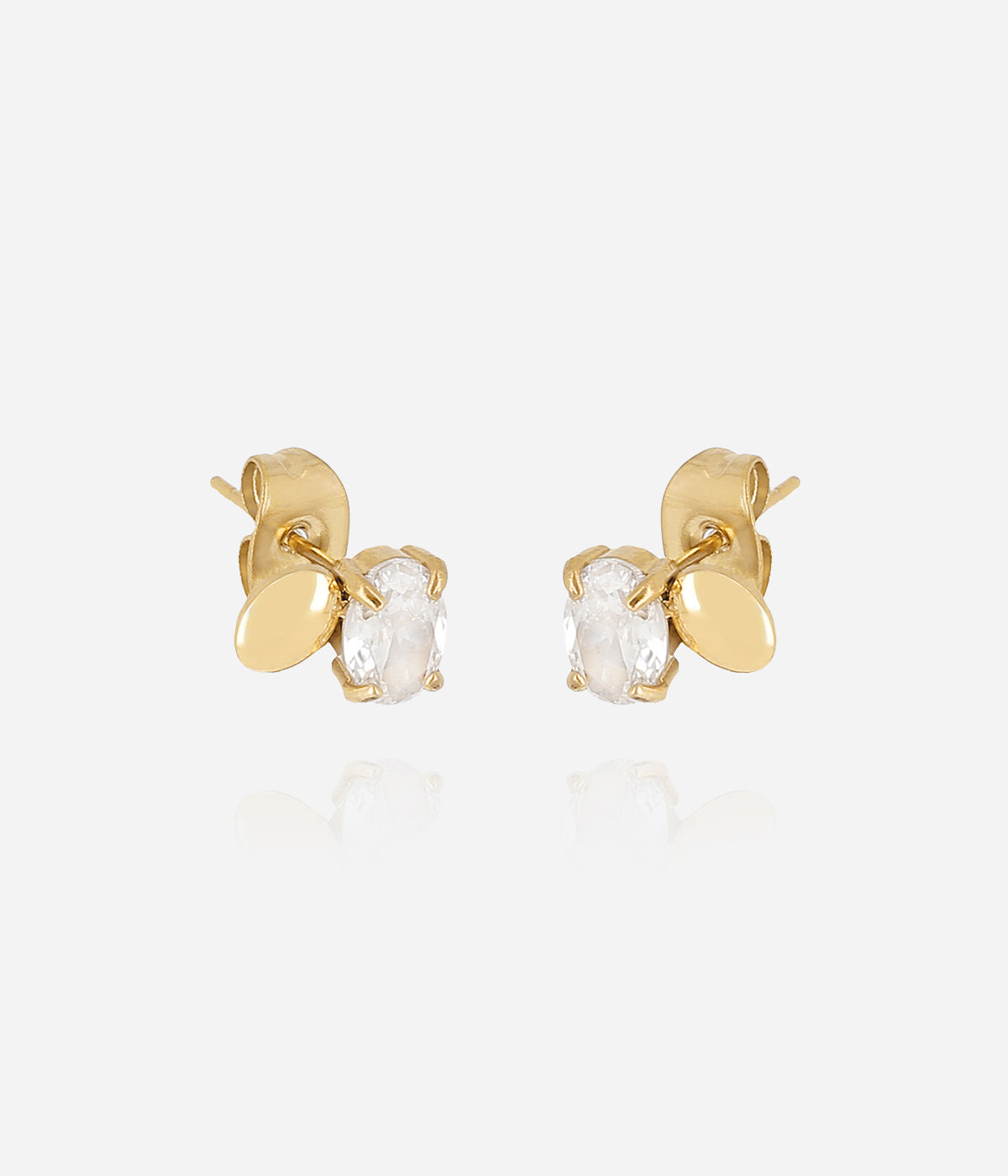 Boucles d'oreilles Ilya (Acier doré)