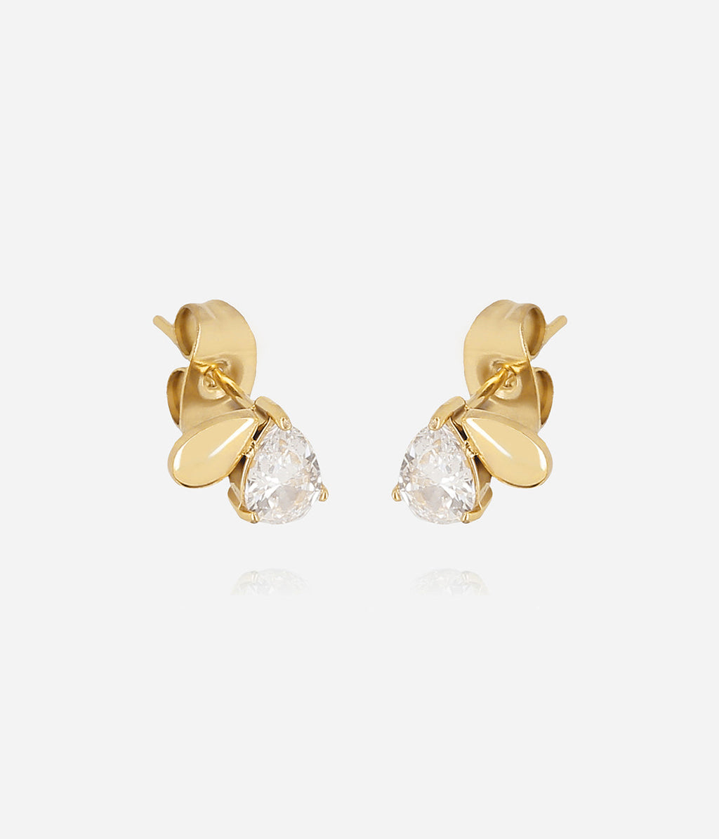 Boucles d'oreilles Alen (Acier doré)