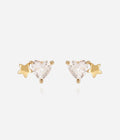 Boucles d'oreilles Kanoa (Acier doré)