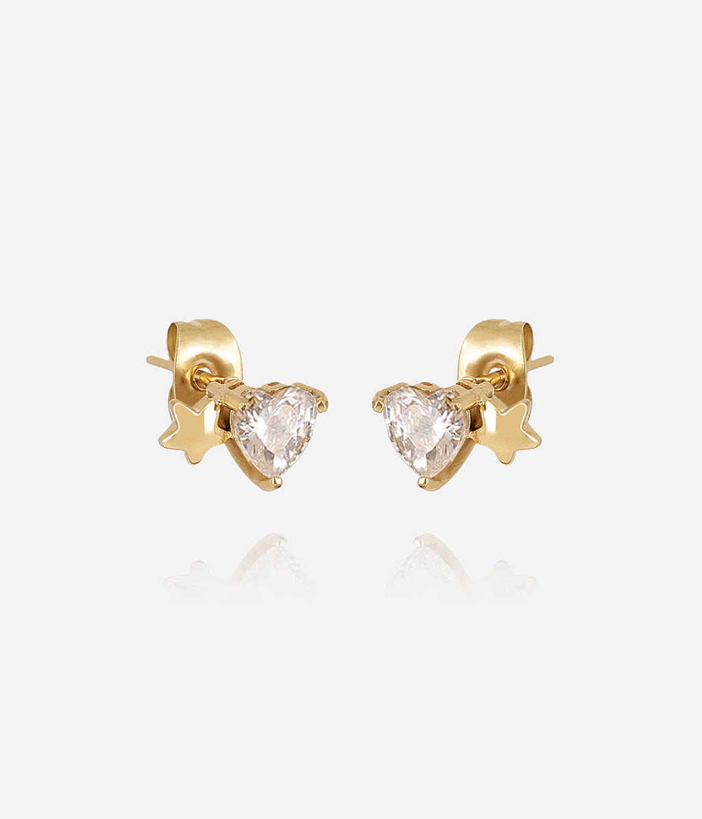 Boucles d'oreilles Kanoa (Acier doré)