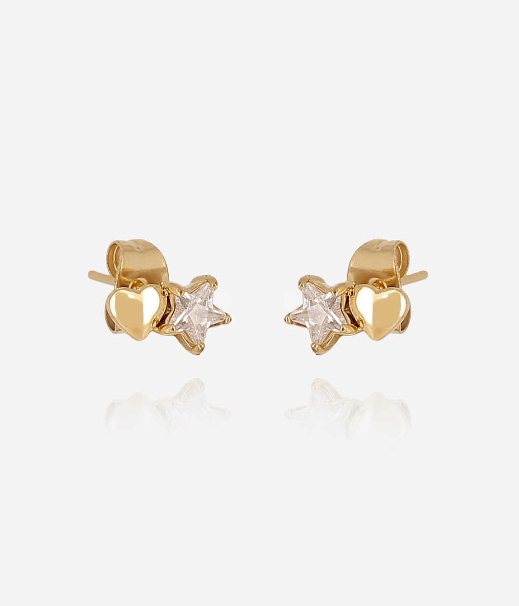 Boucles d'oreilles Nival (Acier doré)
