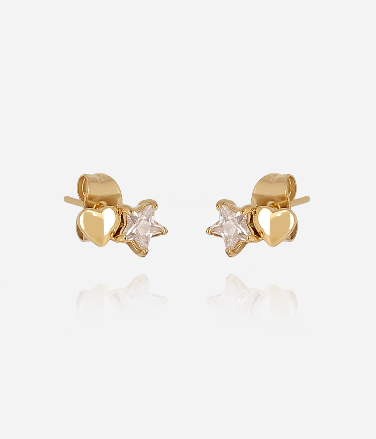 Boucles d'oreilles Nival (Acier doré)