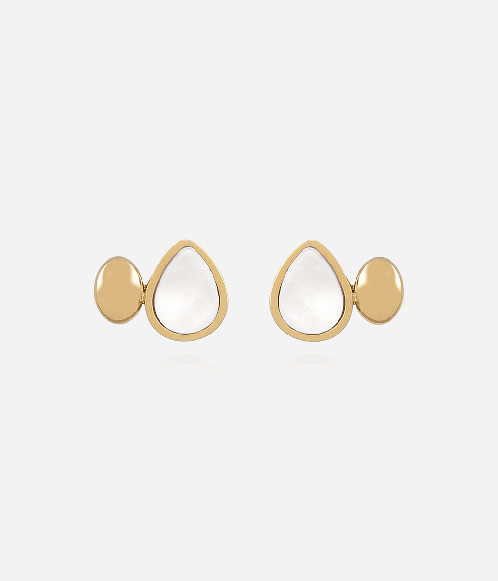 Boucles d'oreilles Renza (Acier doré)