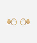 Boucles d'oreilles Renza (Acier doré)