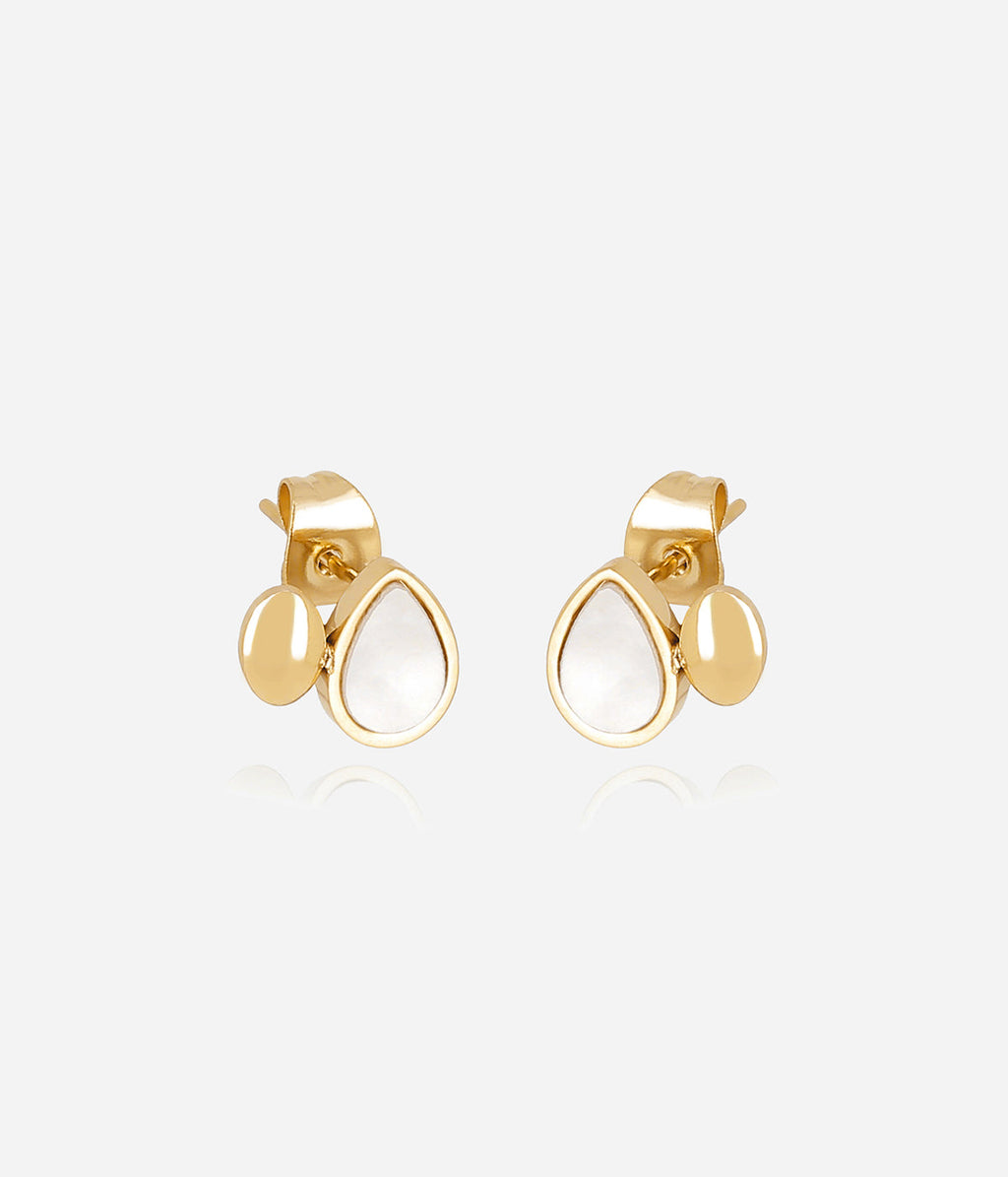 Boucles d'oreilles Renza (Acier doré)