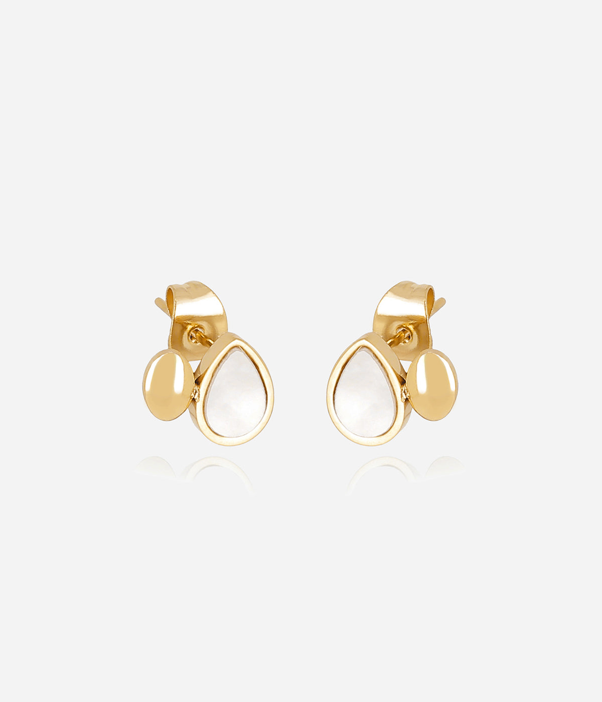 Boucles d'oreilles Renza (Acier doré)