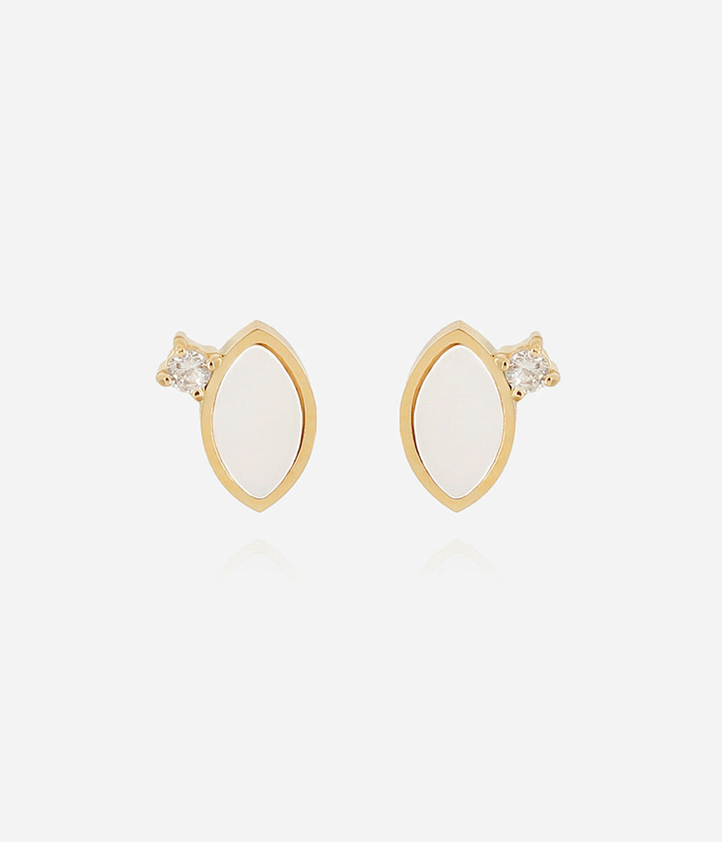 Boucles d'oreilles Ceylan (Acier doré)