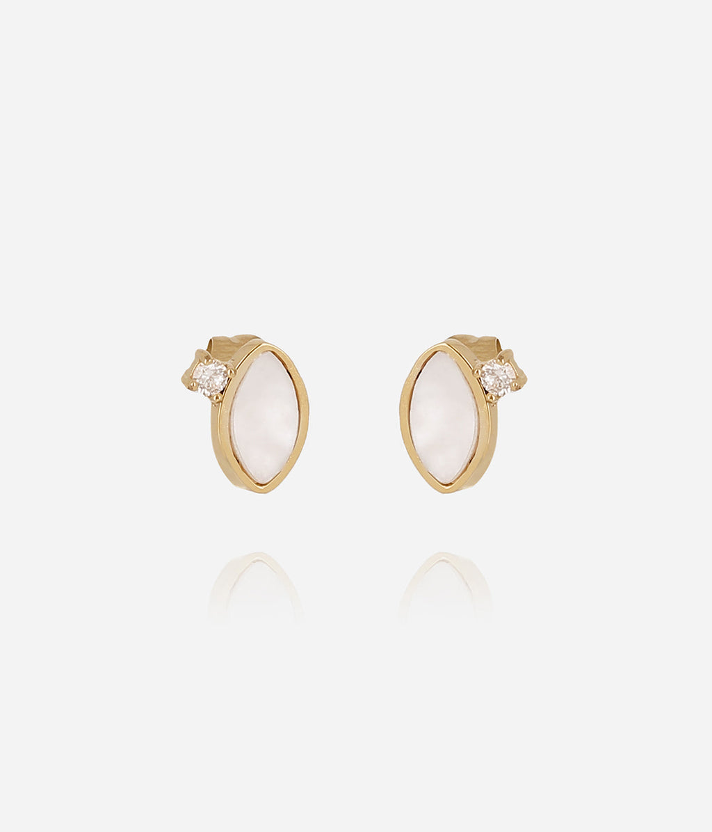 Boucles d'oreilles Ceylan (Acier doré)