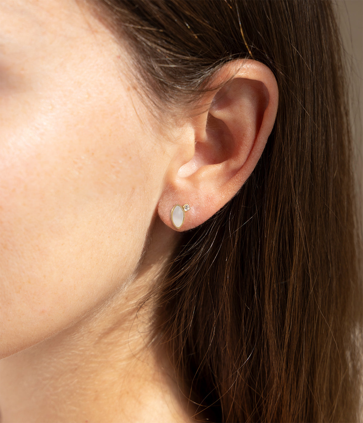 Boucles d'oreilles Ceylan (Acier doré)