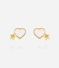 Boucles d'oreilles Elwen (Acier doré)