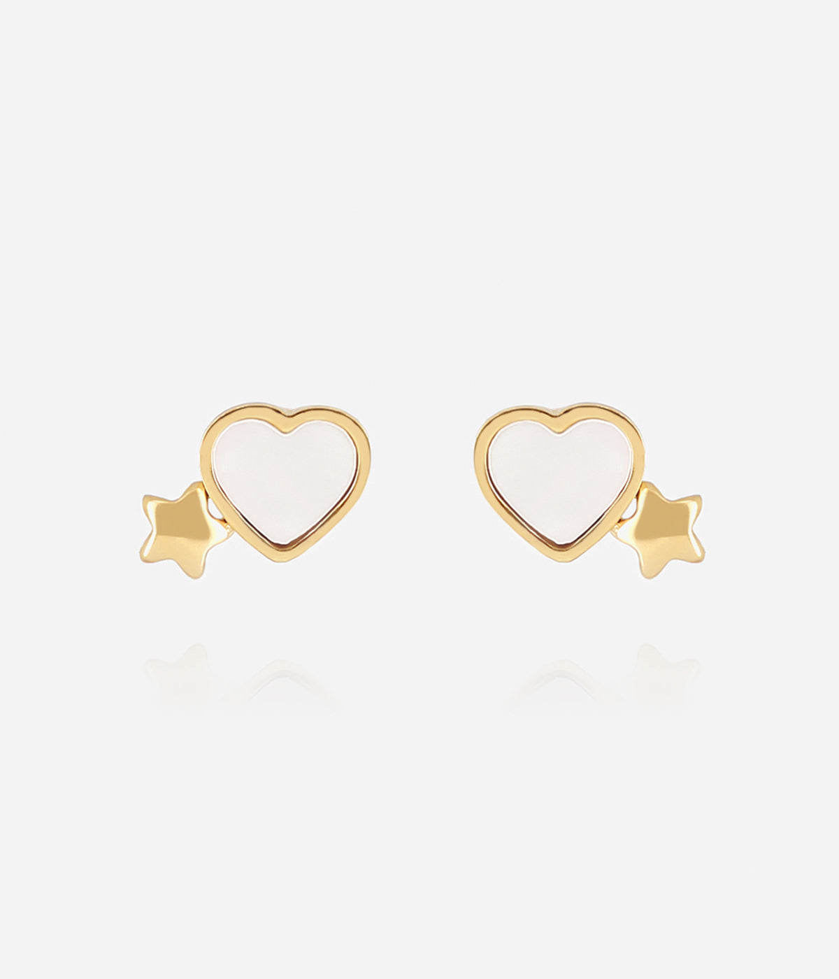 Boucles d'oreilles Elwen (Acier doré)