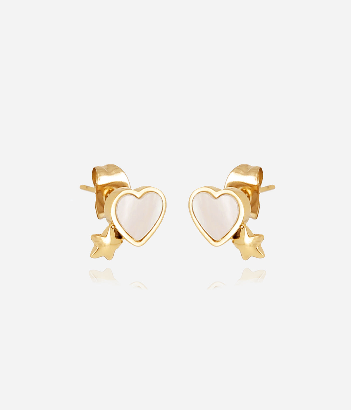 Boucles d'oreilles Elwen (Acier doré)