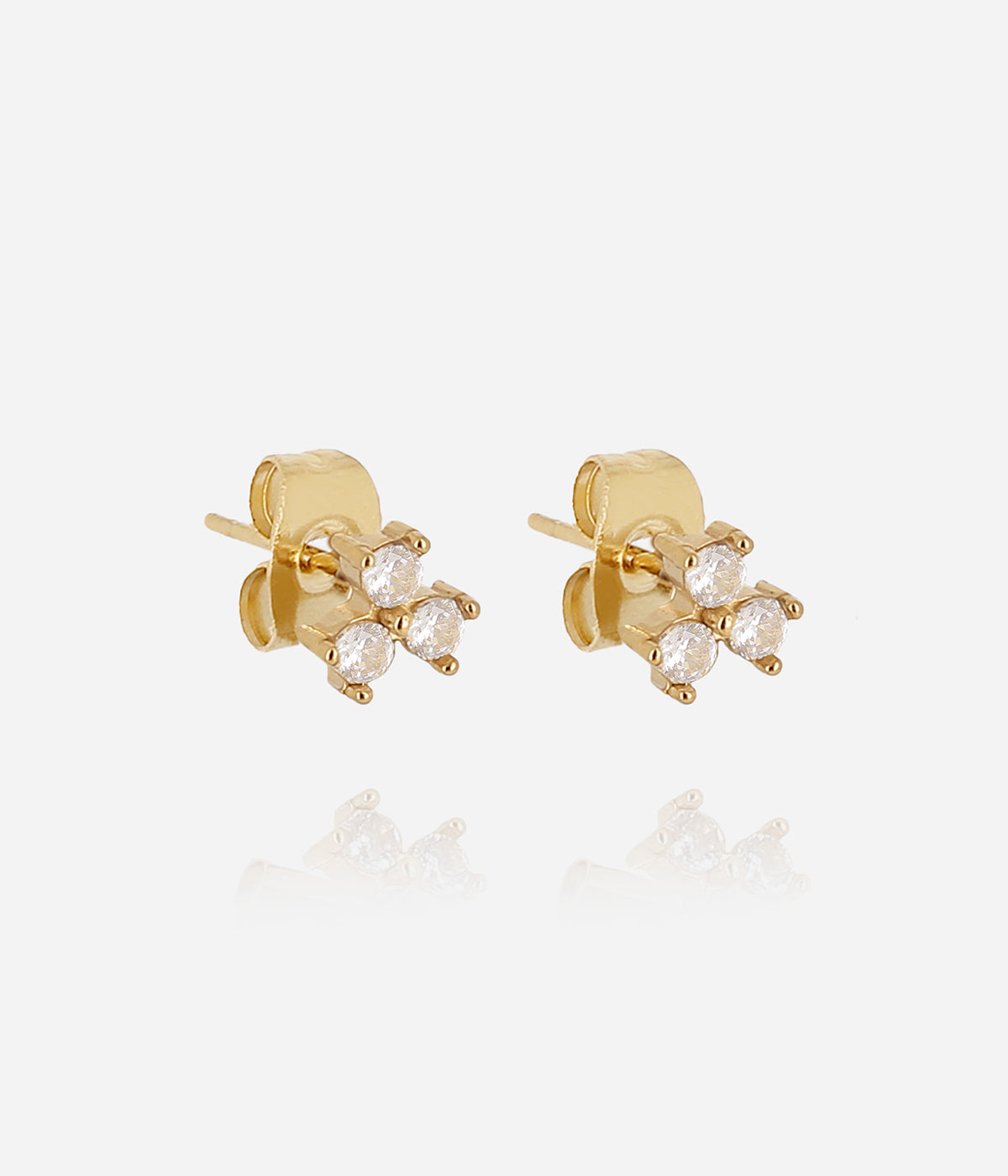 Boucles d'oreilles Ranges (Acier doré)