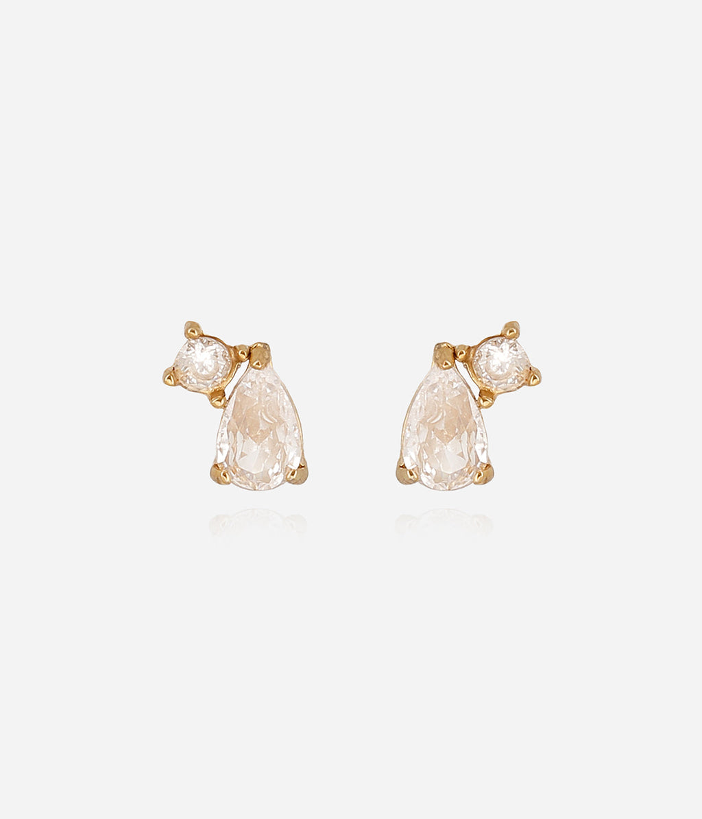 Boucles d'oreilles Eliott (Acier doré)