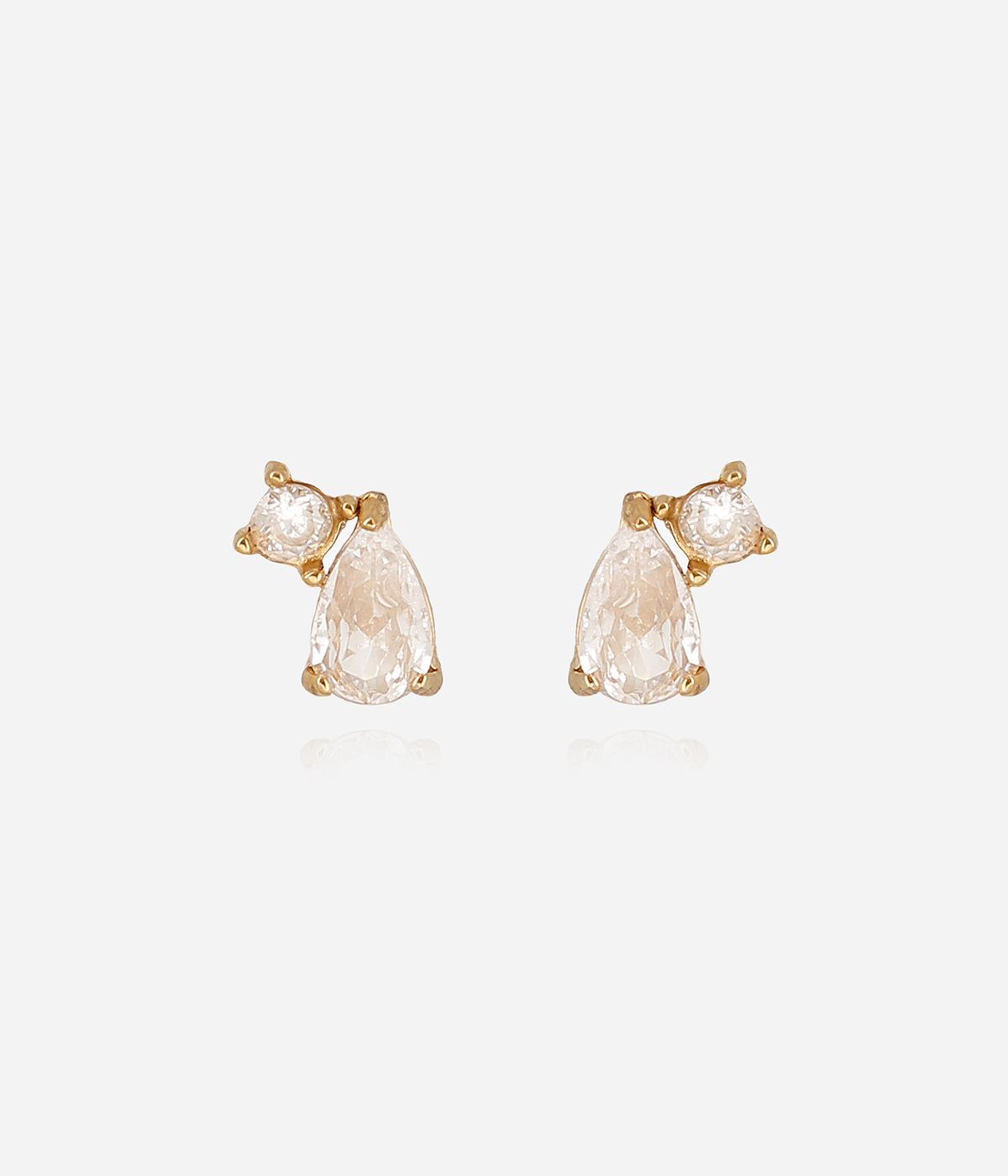 Boucles d'oreilles Eliott (Acier doré)