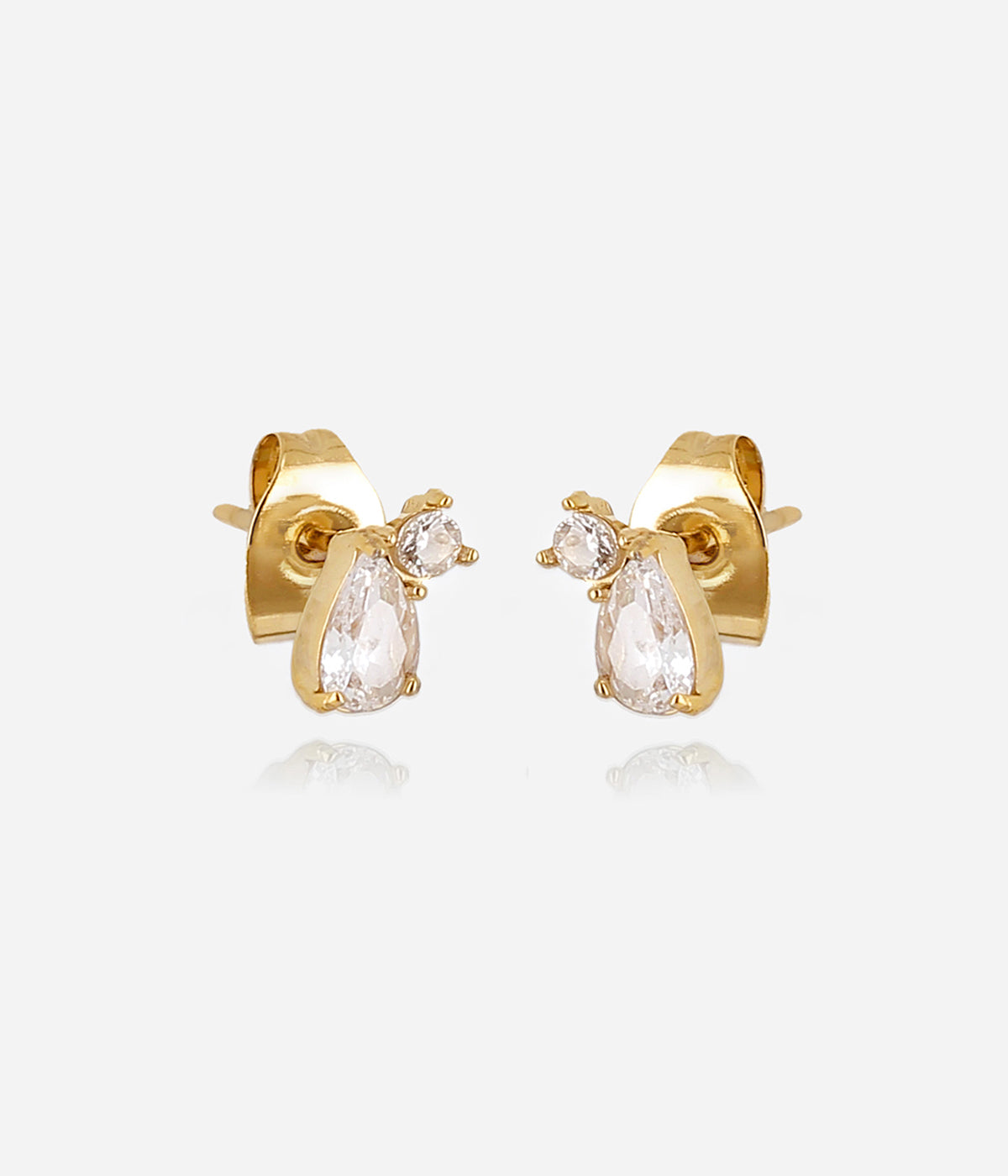 Boucles d'oreilles Eliott (Acier doré)