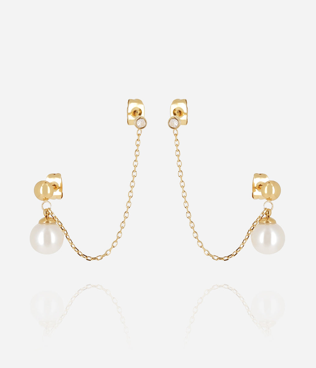 Boucles d'oreilles Orissa (Acier doré)