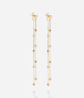 Boucles d'oreilles Lysenne (Acier doré)