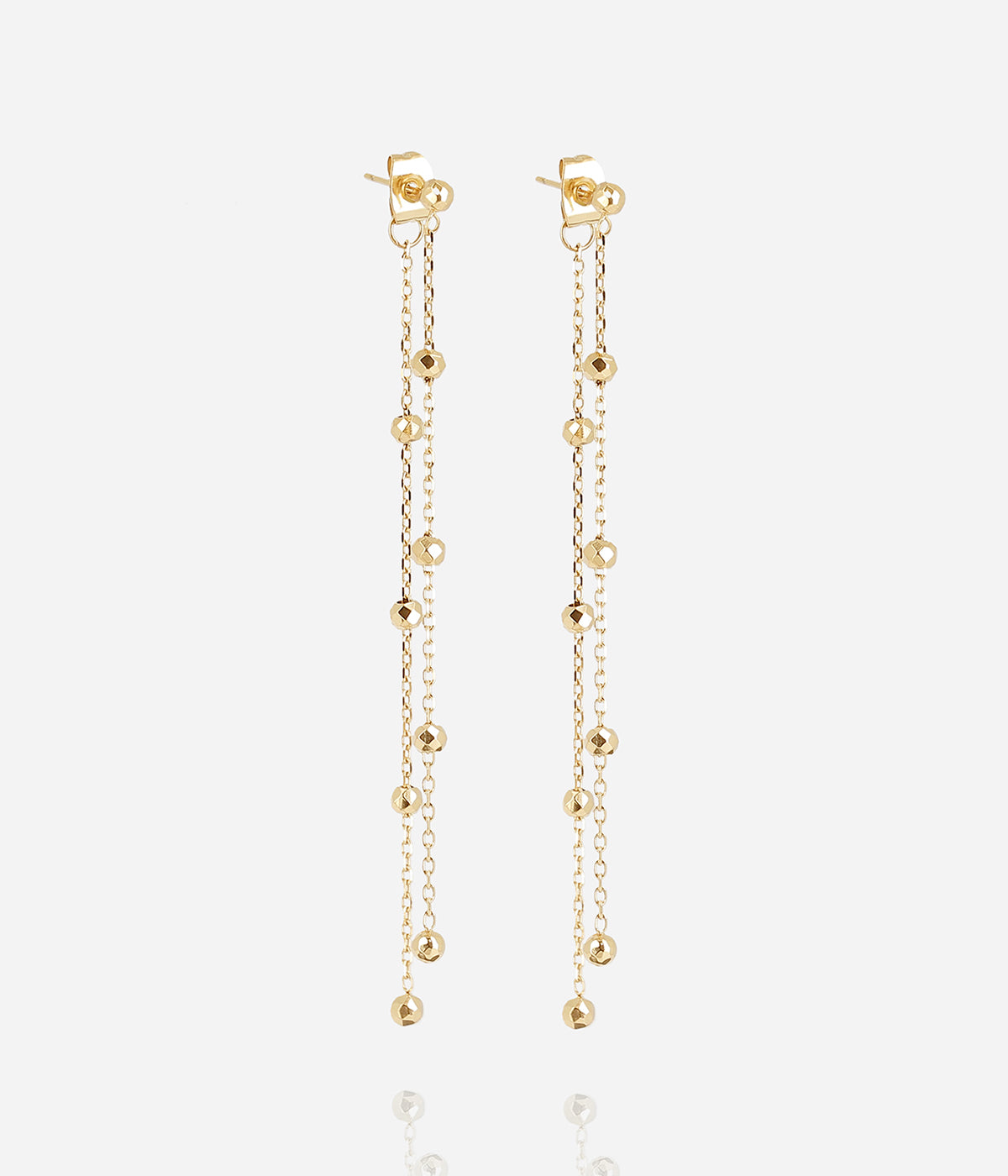 Boucles d'oreilles Lysenne (Acier doré)