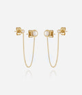 Boucles d'oreilles Aris (Acier doré)