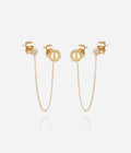 Boucles d'oreilles Albae (Acier doré)