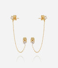 Boucles d'oreilles Dorina (Acier doré)