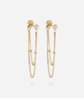 Boucles d'oreilles Oréline (Acier doré)