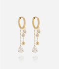 Boucles d'oreilles Caldera (Acier doré)