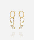 Boucles d'oreilles Elysia (Acier doré)