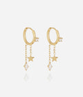Boucles d'oreilles Calanque (Acier doré)
