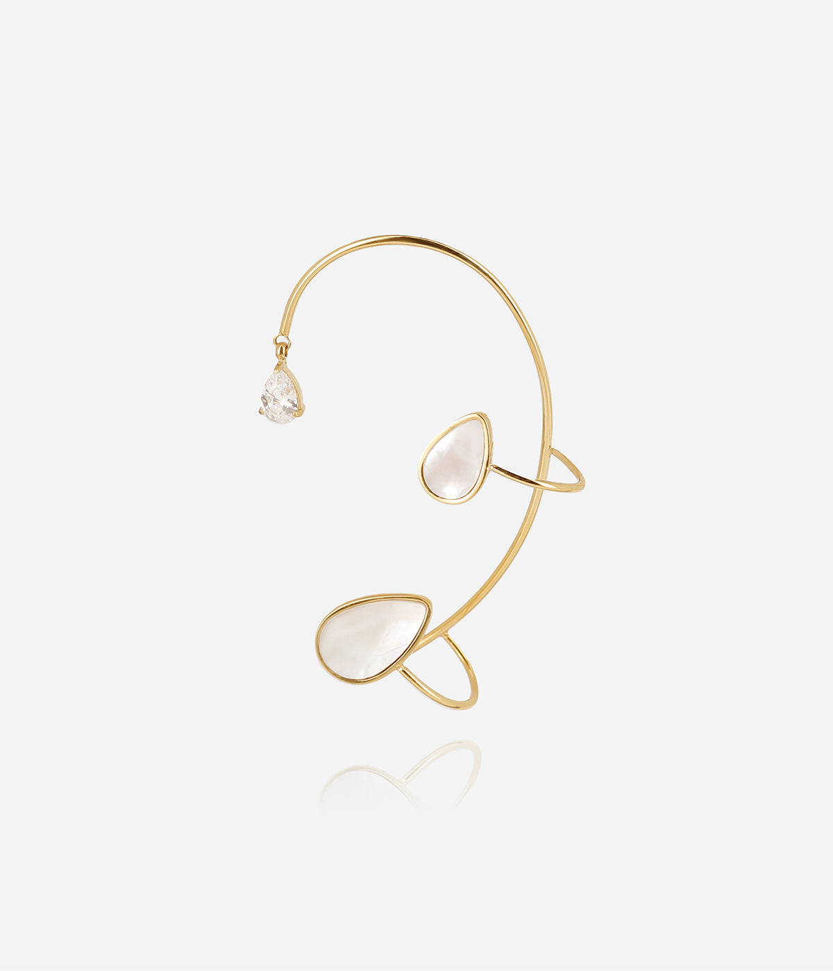 Bijou d'oreille Spinelle (Acier doré)